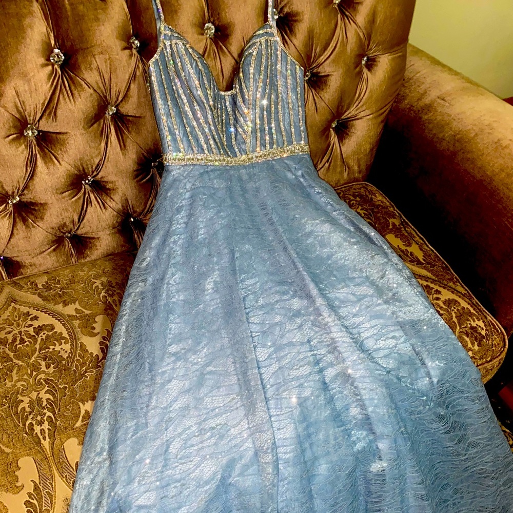 Camille la vie blue prom dress/bridesmaid dress
